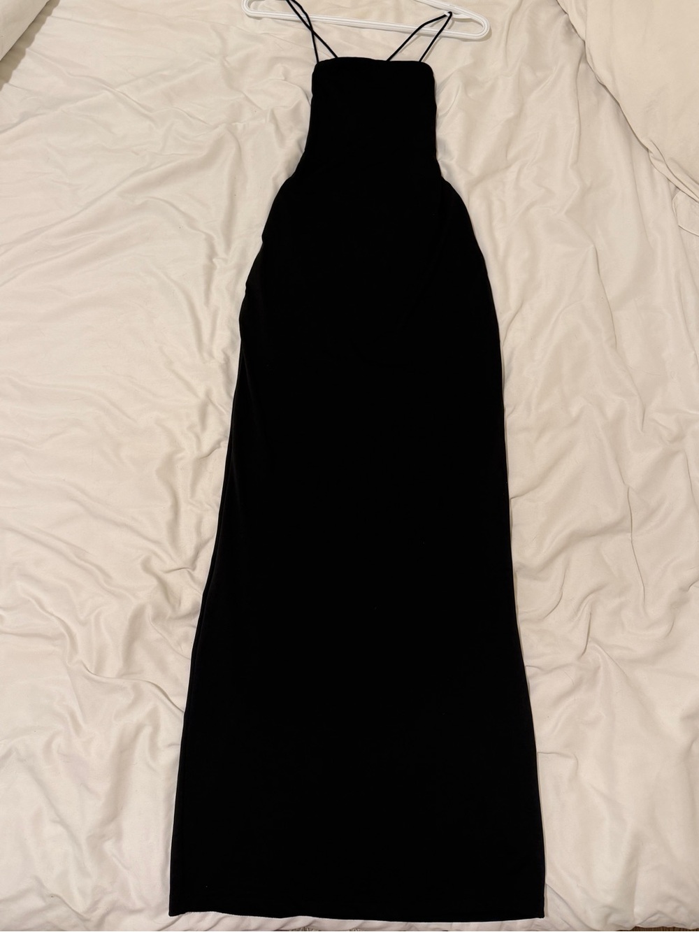 Black Spaghetti-Strap Maxi Dress